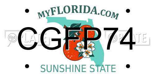 CGFP74 Florida License Plate