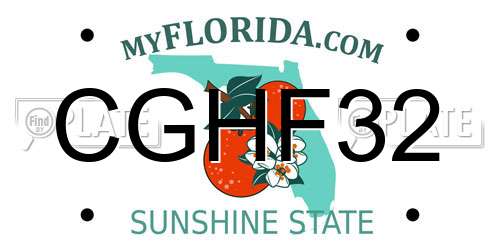 CGHF32 Florida License Plate