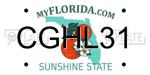 CGHL31 Florida License Plate