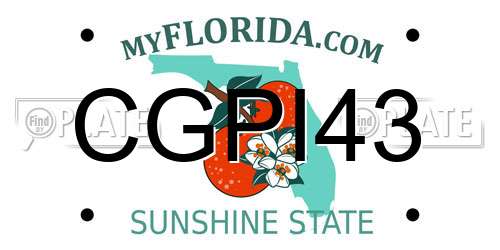 CGPI43 Florida License Plate