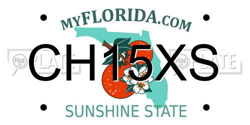 CH15XS Florida License Plate