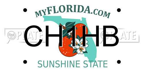 CH1HB Florida License Plate