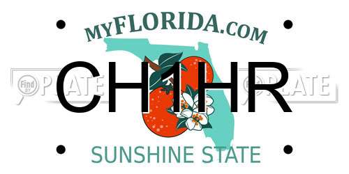 CH1HR Florida License Plate