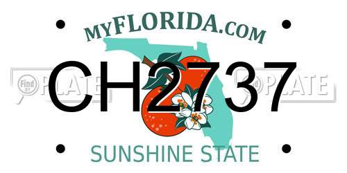 CH2737 Florida License Plate