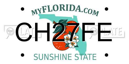 CH27FE Florida License Plate