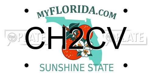CH2CV Florida License Plate