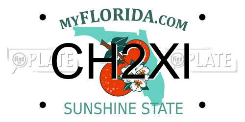 CH2XI Florida License Plate