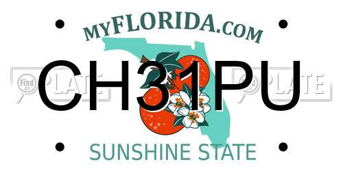 CH31PU Florida License Plate