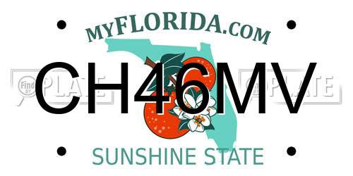 CH46MV Florida License Plate