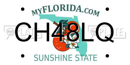 CH48LQ Florida License Plate