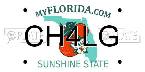 CH4LG Florida License Plate