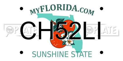 CH52LI Florida License Plate