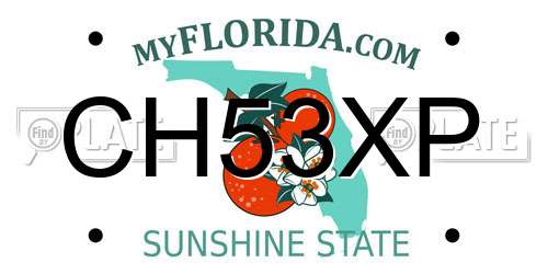 CH53XP Florida License Plate