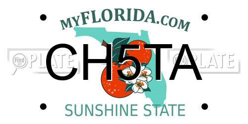 CH5TA Florida License Plate