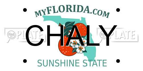 CHALY Florida License Plate