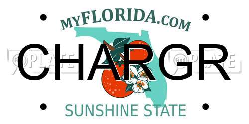 CHARGR Florida License Plate
