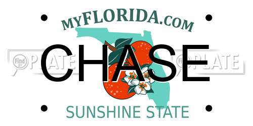 CHASE Florida License Plate
