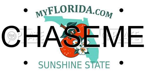CHASEME Florida License Plate