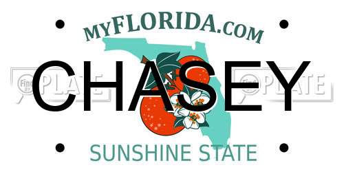 CHASEY Florida License Plate