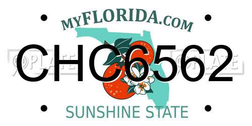 CHC6562 Florida License Plate
