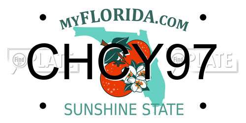 CHCY97 Florida License Plate