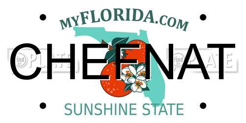 CHEFNAT Florida License Plate