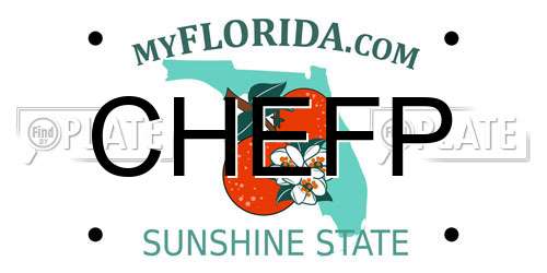 CHEFP Florida License Plate