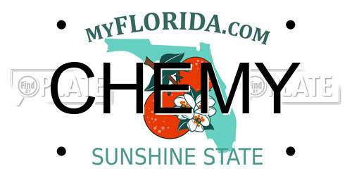 CHEMY Florida License Plate