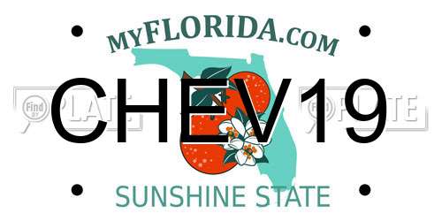 CHEV19 Florida License Plate