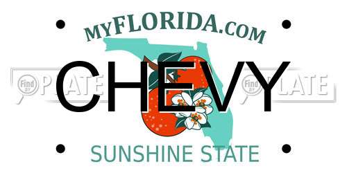 CHEVY Florida License Plate