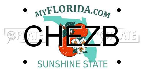 CHEZB Florida License Plate