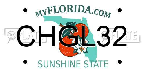 CHGL32 Florida License Plate