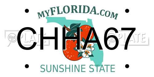 CHHA67 Florida License Plate