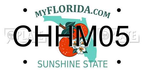 CHHM05 Florida License Plate