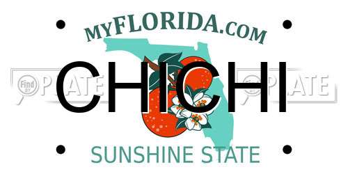 CHICHI Florida License Plate