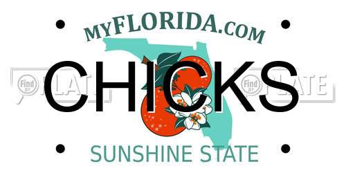 CHICKS Florida License Plate