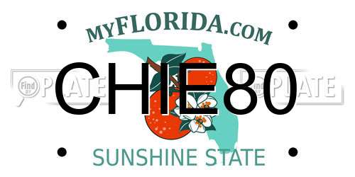 CHIE80 Florida License Plate