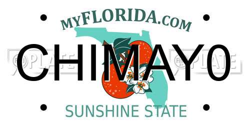 CHIMAY0 Florida License Plate