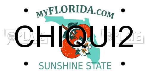 CHIQUI2 Florida License Plate
