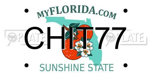 CHIT77 Florida License Plate