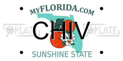 CHIV Florida License Plate
