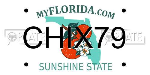 CHIX79 Florida License Plate