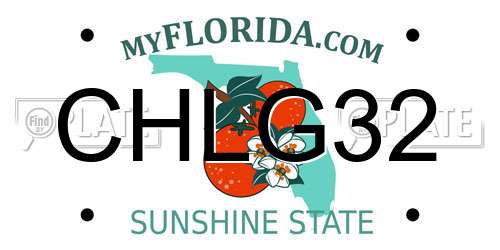 CHLG32 Florida License Plate