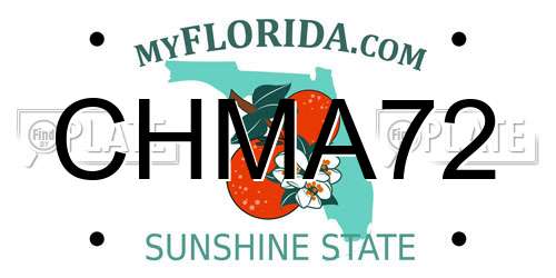 CHMA72 Florida License Plate