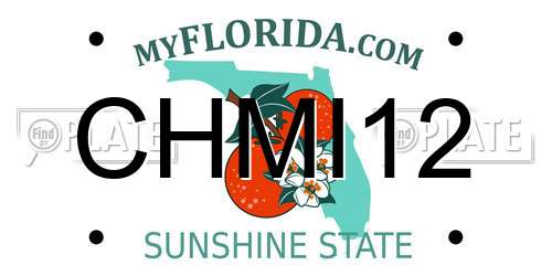 CHMI12 Florida License Plate