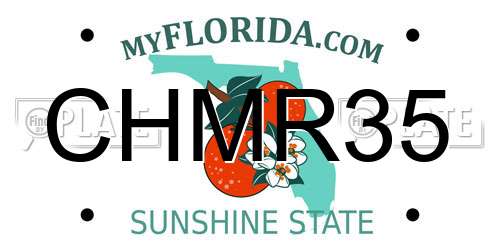 CHMR35 Florida License Plate