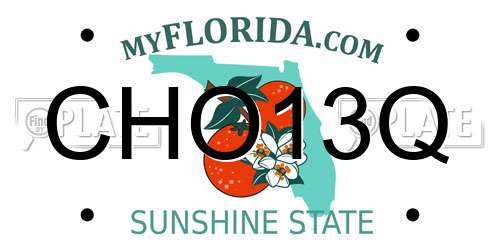 CHO13Q Florida License Plate
