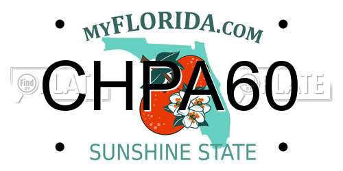 CHPA60 Florida License Plate