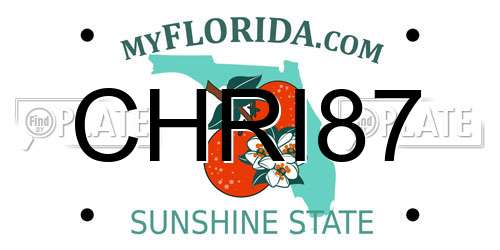 CHRI87 Florida License Plate