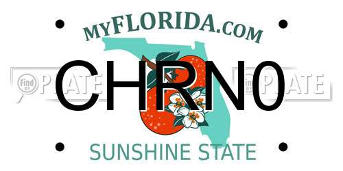 CHRN0 Florida License Plate